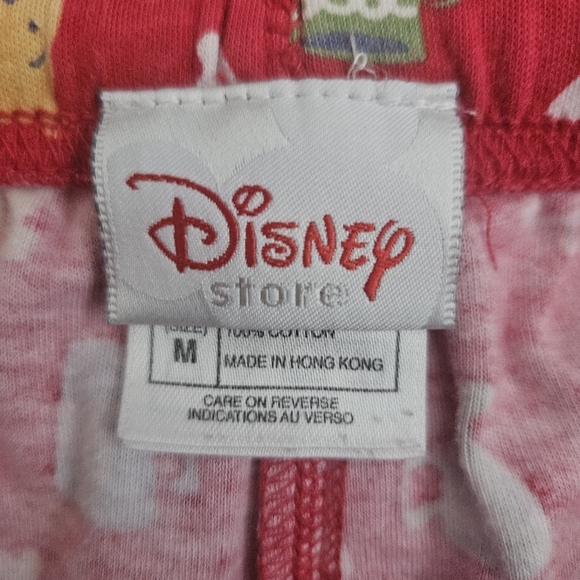 Disney Store Women's Winnie the Pooh Cotton 2pc PJ Set M Cozy Holiday VTG - Picture 11 of 12